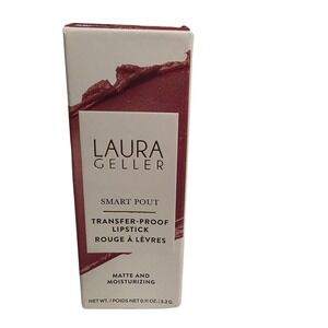 Laura Geller Smart Pout Transfer Proof Lipstick Whiz Matte Moisturizing .11 oz